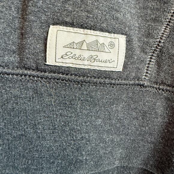 Eddie Bauer Mens Large Gray Sweatshirt Hoodie Activewear Athleisure Outdoors - Picture 3 of 11